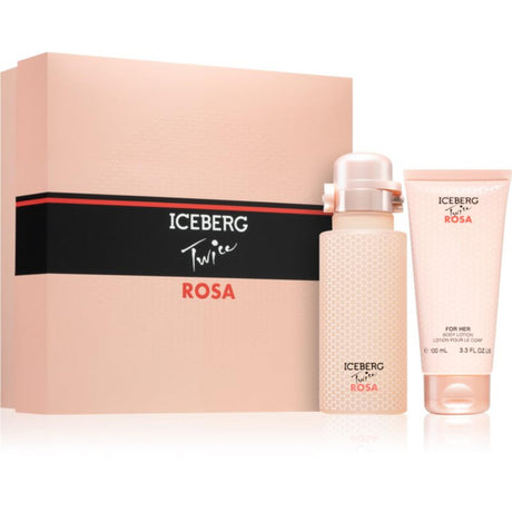 Set Iceberg: Twice Rosa, Eau De Toilette, For Women, 125 ml + Twice Rosa, Hydrating, Body Lotion, 100 ml - Feel You