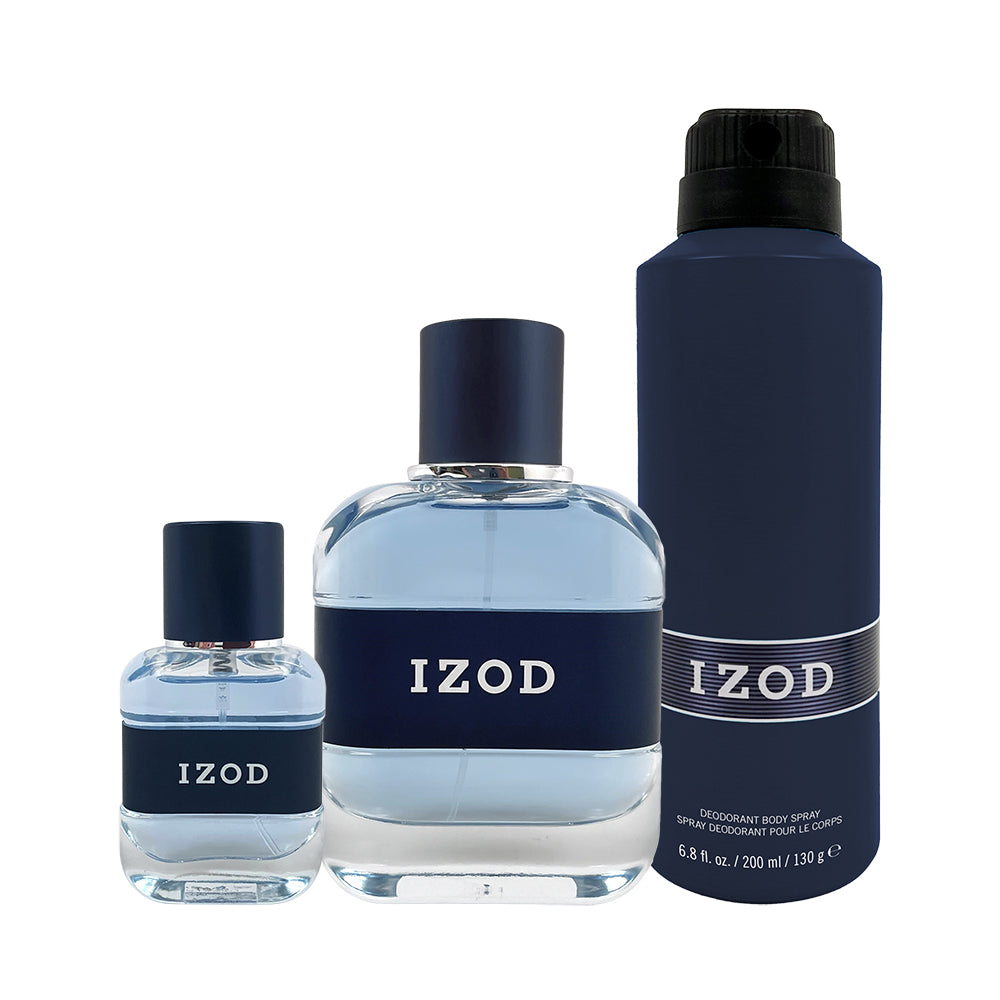 Set Izod: Classic, Eau De Toilette, For Men, 100 ml + Classic, Eau De Toilette, For Men, 15 ml + Classic, Deodorant Spray, For Men, 200 ml - Feel You