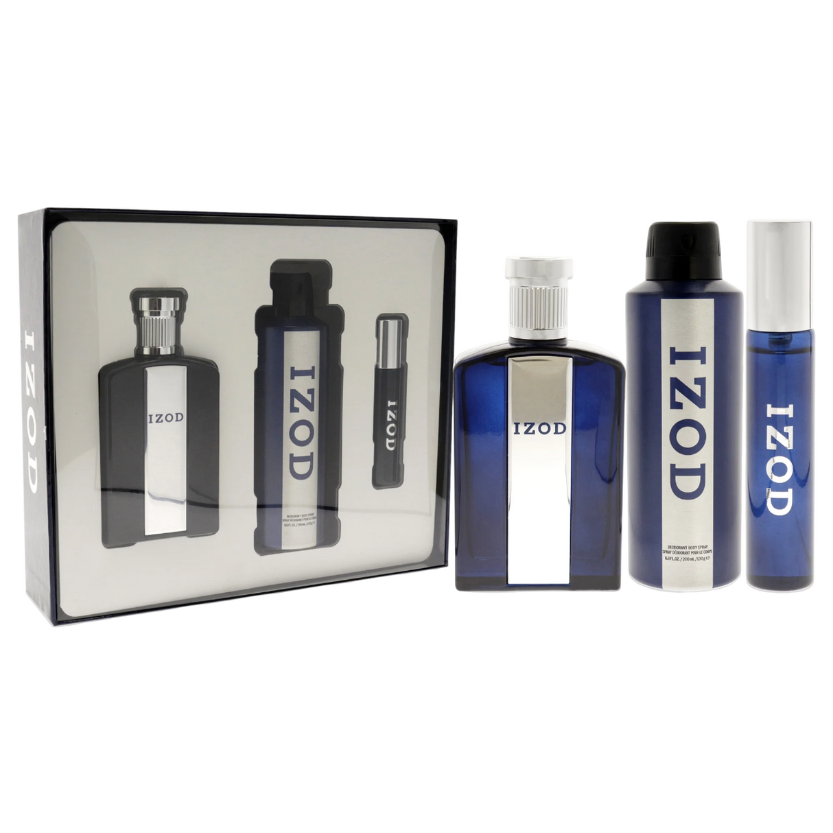 Set Izod: Izod, Eau De Toilette, For Men, 100 ml + Izod, Eau De Toilette, For Men, 15 ml + Izod, Scented Spray, For Men, 200 ml - Feel You
