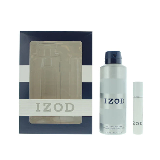 Set Izod: White, Eau De Toilette, For Men, 15 ml + White, Scented Spray, For Men, 200 ml - Feel You