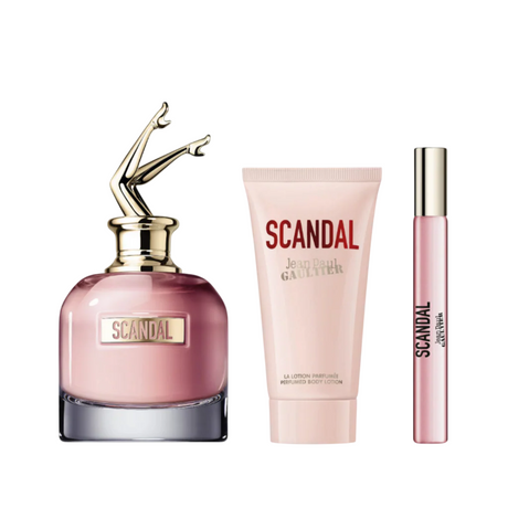 Set Jean Paul Gaultier: Scandal, Eau De Parfum, For Women, 50 ml + Scandal, Eau De Parfum, For Women, 6 ml *Miniature + Scandal, Hydrating, Body Lotion, 75 ml - Feel You