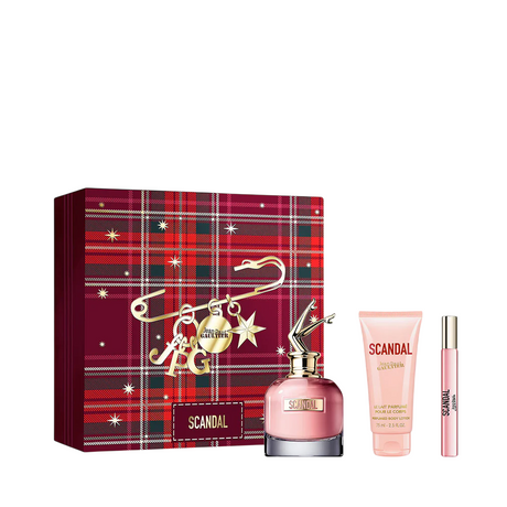 Set Jean Paul Gaultier: Scandal, Eau De Parfum, For Women, 80 ml + Scandal, Eau De Parfum, For Women, 10 ml + Scandal, Hydrating, Body Lotion, 100 ml - Feel You
