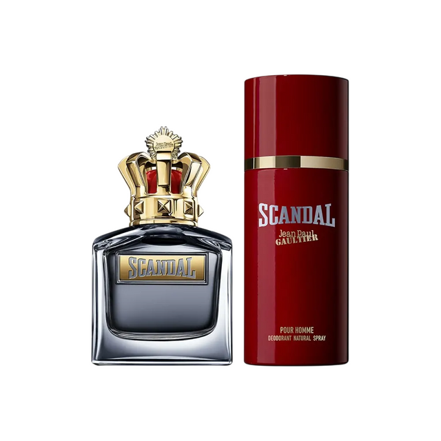 Set Jean Paul Gaultier: Scandal, Eau De Toilette, For Men, 100 ml + Scandal, Deodorant Spray, For Men, 150 ml - Feel You