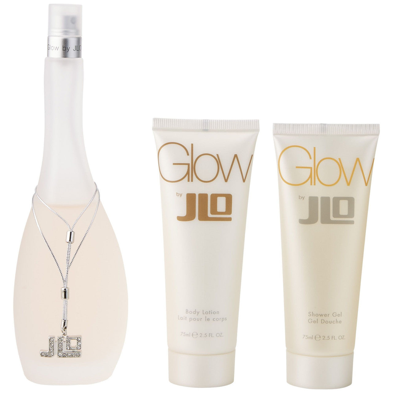 Set Jennifer Lopez: Glow, Eau De Toilette, For Women, 50 ml + Glow, Hydrating, Body Lotion, 75 ml + Glow, Hydrate, Shower Gel, All Skin Types, 75 ml - Feel You