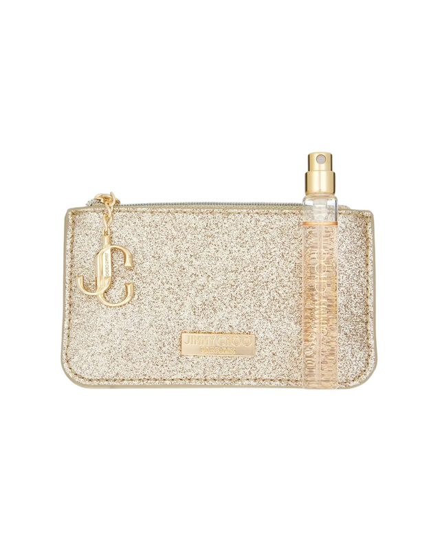 Set Jimmy Choo: I Want Choo, Eau De Parfum, For Women, 7.5 ml + Jimmy Choo, GWP Textile Pouch, Gold - Feel You