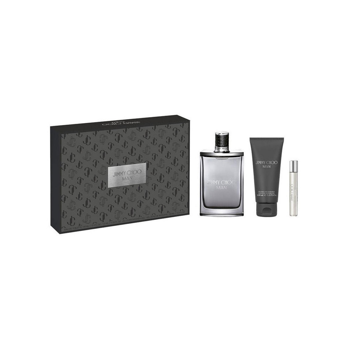 Set Jimmy Choo: Man, Eau De Toilette, For Men, 100 ml + Man, Eau De Toilette, For Men, 7.5 ml + Man, Shower Gel, Body, All Skin Types, 100 ml - Feel You
