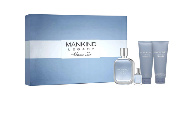 Set Kenneth Cole: Mankind Legacy, Eau De Toilette, For Men, 100 ml + Mankind Legacy, After-Shave Balm, 100 ml + Mankind Legacy, Shower Gel & Shampoo 2-In-1, 100 ml + Mankind Legacy, Eau De Toilette, For Men, 15 ml - Feel You