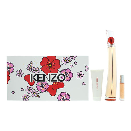 Set Kenzo: Flower L'absolue, Eau De Parfum, For Women, 100 ml + Flower L'absolue, Eau De Parfum, For Women, 10 ml + Flower L'absolue, Hydrating, Body Lotion, 75 ml - Feel You