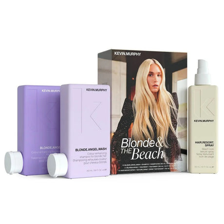 Set Kevin Murphy: Blonde Angel, Hair Cream Treatment, For Hydration, 250 ml + Hair Resort, Hair Spray, Texturizing, 150 ml + Blonde Angel Wash, Hair Shampoo, Hydrating & Color Protecting, 250 ml - Feel You