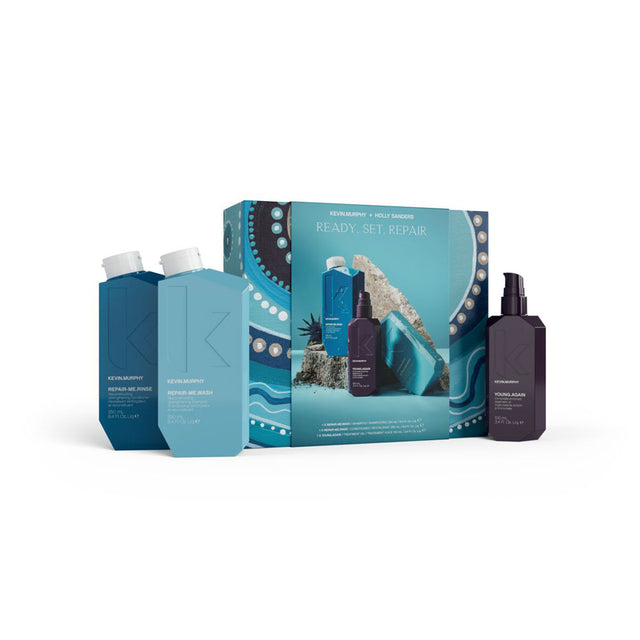 Set Kevin Murphy: Repair-Me Wash, Hair Shampoo, For Repairing, 250 ml + Repair-Me Rinse, Hair Conditioner, For Repairing, 250 ml + Young Again, Hair Oil Treatment, For Hydration, 100 ml - Feel You