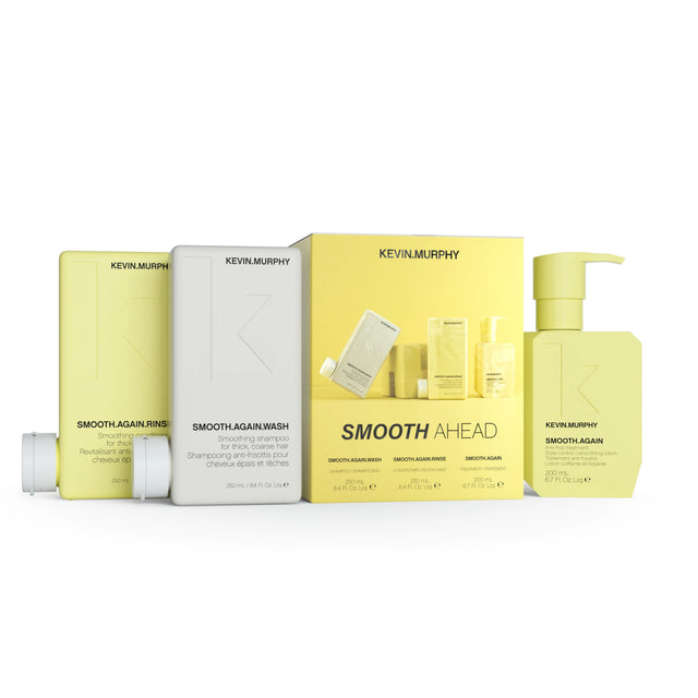 Set Kevin Murphy: Smooth Again Wash, Hair Shampoo, For Smoothening, 250 ml + Smooth Again Rinse, Hair Conditioner, For Smoothening, 250 ml + Smooth Again, Hair Leave-In Conditioner, Anti-Frizz, 200 ml - Feel You