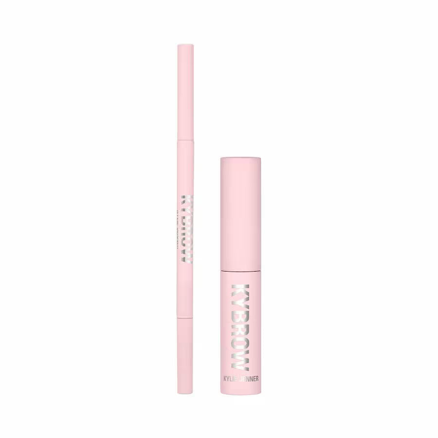 Set Kylie Cosmetics: Kybrow, Defined, Eyebrow Cream Pencil & Brush 2-In-1, 005, Dark Brown, 0.09 g + By Kylie, Define, Eyebrow Gel, Translucent, 5 ml - Feel You