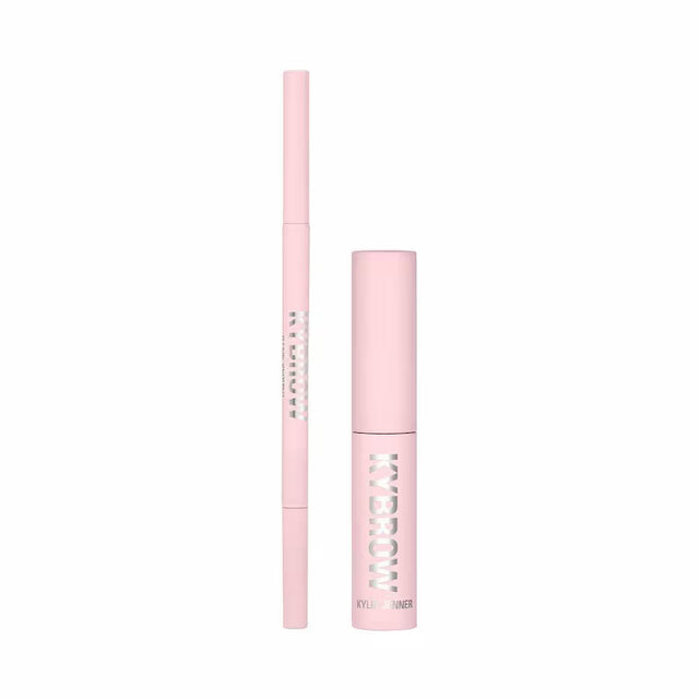 Set Kylie Cosmetics: Kybrow, Defined, Eyebrow Cream Pencil & Brush 2-In-1, 005, Dark Brown, 0.09 g + By Kylie, Define, Eyebrow Gel, Translucent, 5 ml - Feel You