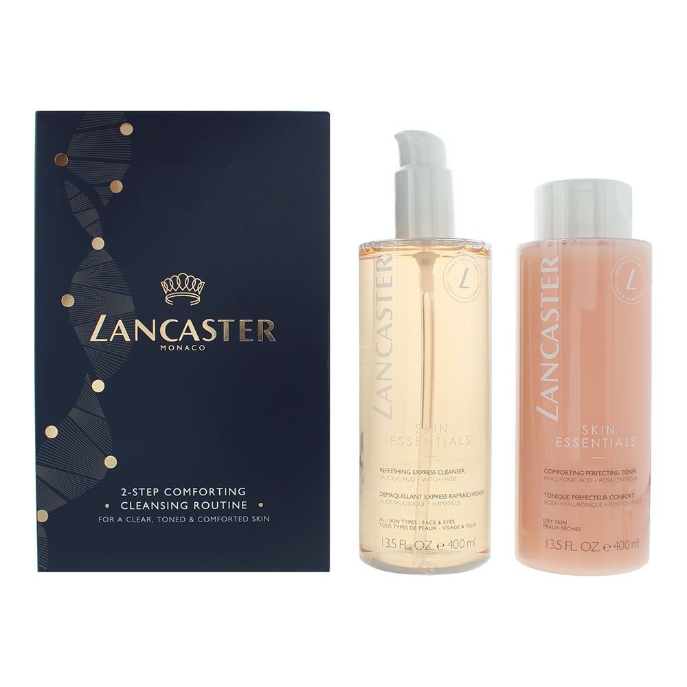 Set Lancaster: Skin Essentials, Vegan, Hydration and Soothing, Tonic Lotion, Face, 400 ml + Skin Essentials, Makeup Remover Lotion, 400 ml - Feel You