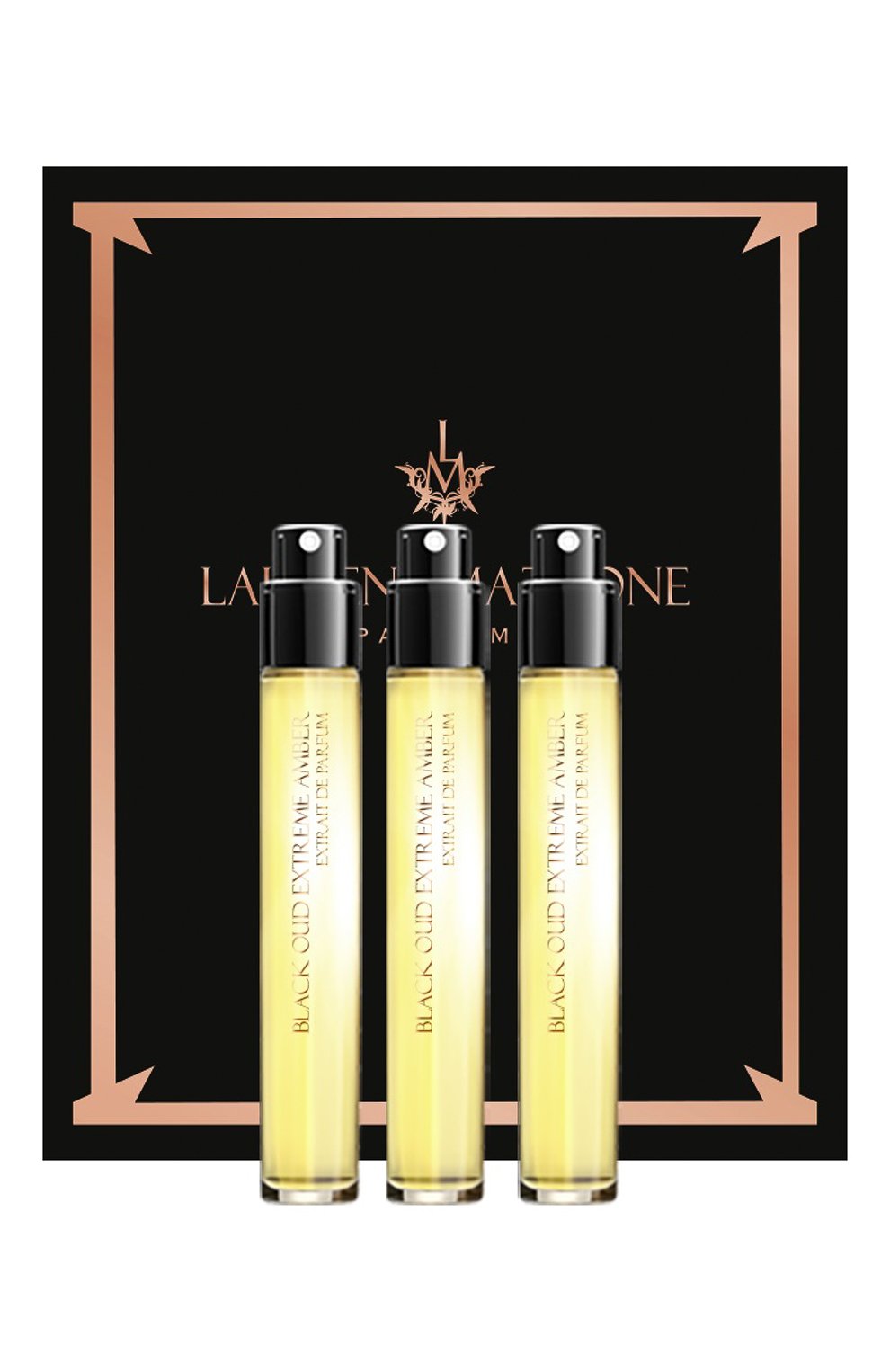Set, Laurent Mazzone, Black Oud Extreme Amber, Extrait De Parfum, Unisex, 3 pcs, 15 ml - Feel You