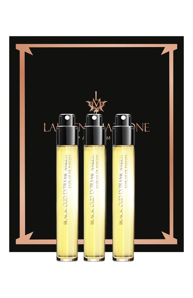 Set, Laurent Mazzone, Black Oud Extreme Amber, Extrait De Parfum, Unisex, 3 pcs, 15 ml - Feel You