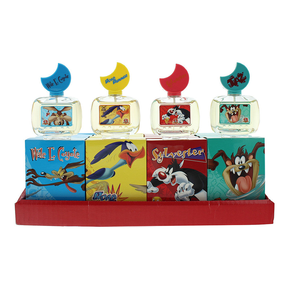 Set Looney Tunes: Wile E. Coyote, Eau De Toilette, For Boys, 5 pcs + Ty The Tazmanian Devil, Eau De Toilette, For Boys, 5 pcs + Sylvester, Eau De Toilette, For Boys, 5 pcs + Road Runner, Eau De Toilette, For Boys, 5 pcs - Feel You