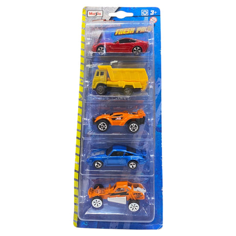 Set, Maisto, Fresh Metal, Assorted, Toy Car, 5 pcs - Feel You