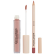 Set Makeup Revolution: Makeup Revolution, Liquid Lipstick, Brunch, 3 ml + Makeup Revolution, Precision, Lip Liner, Brunch, 1 g - Feel You