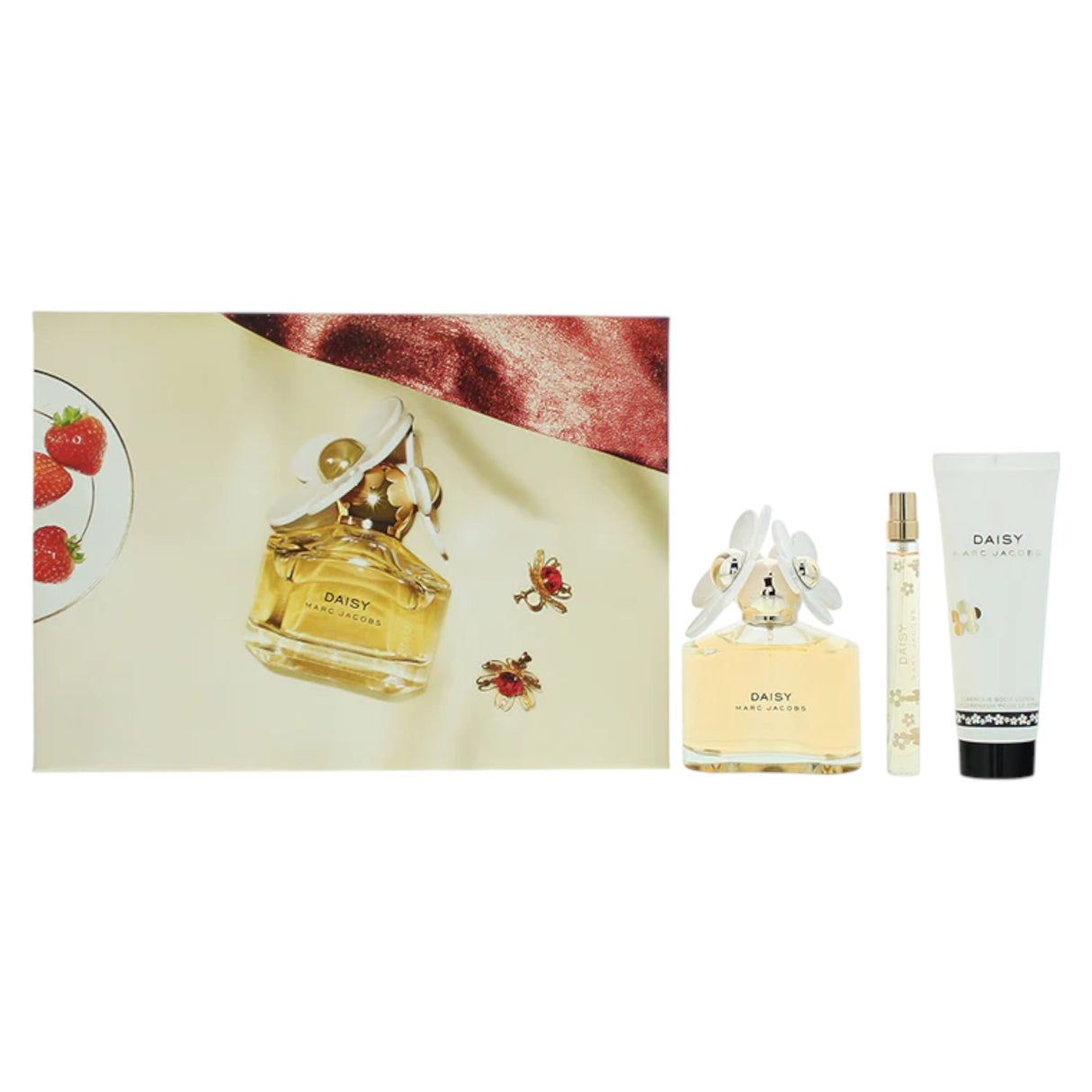 Set Marc Jacobs: Daisy, Eau De Toilette, For Women, 100 ml + Daisy, Hydrating, Body Lotion, 75 ml + Daisy, Eau De Toilette, For Women, 10 ml *Miniature - Feel You