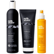 Set Milk Shake: Icy Blond, Hair Shampoo, 300 ml + Icy Blond, Hair Conditioner, 250 ml + Incredible, Hair Oil Treatment, Protects, 150 ml - Feel You