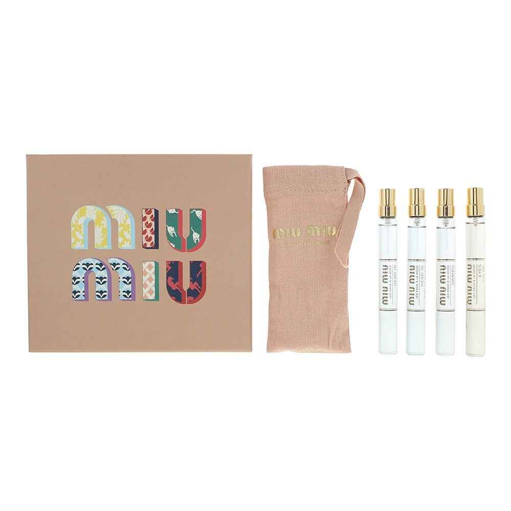 Set Miu Miu: Eaux a La Mode - Eyes On Me, Eau De Parfum, For Women, 10 ml + Eaux a La Mode - Daring Darling, Eau De Parfum, For Women, 10 ml + Eaux a La Mode - Head In The Clouds, Eau De Parfum, For Women, 2 pcs, 10 ml - Feel You