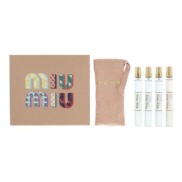 Set Miu Miu: Eaux a La Mode - Eyes On Me, Eau De Parfum, For Women, 10 ml + Eaux a La Mode - Daring Darling, Eau De Parfum, For Women, 10 ml + Eaux a La Mode - Head In The Clouds, Eau De Parfum, For Women, 2 pcs, 10 ml - Feel You
