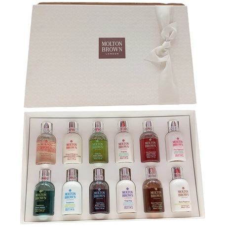 Set, Molton Brown, Bath & Body Treasures, Shower Gel, For All Skin Types, 12 pcs, 50 ml - Feel You
