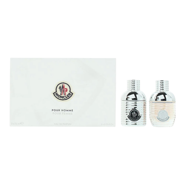 Set Moncler: Pour Homme, Eau De Parfum, For Men, 7.5 ml *Miniature + Pour Femme, Eau De Parfum, For Women, 7.5 ml *Miniature - Feel You