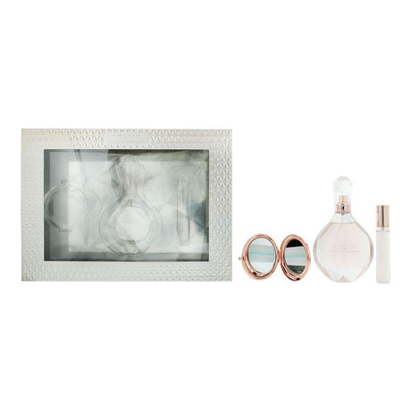 Set Nicole Scherzinger: Chosen, Eau De Parfum, For Women, 100 ml + Chosen, Eau De Parfum, For Women, 15 ml + Compact Mirror, Golden - Feel You