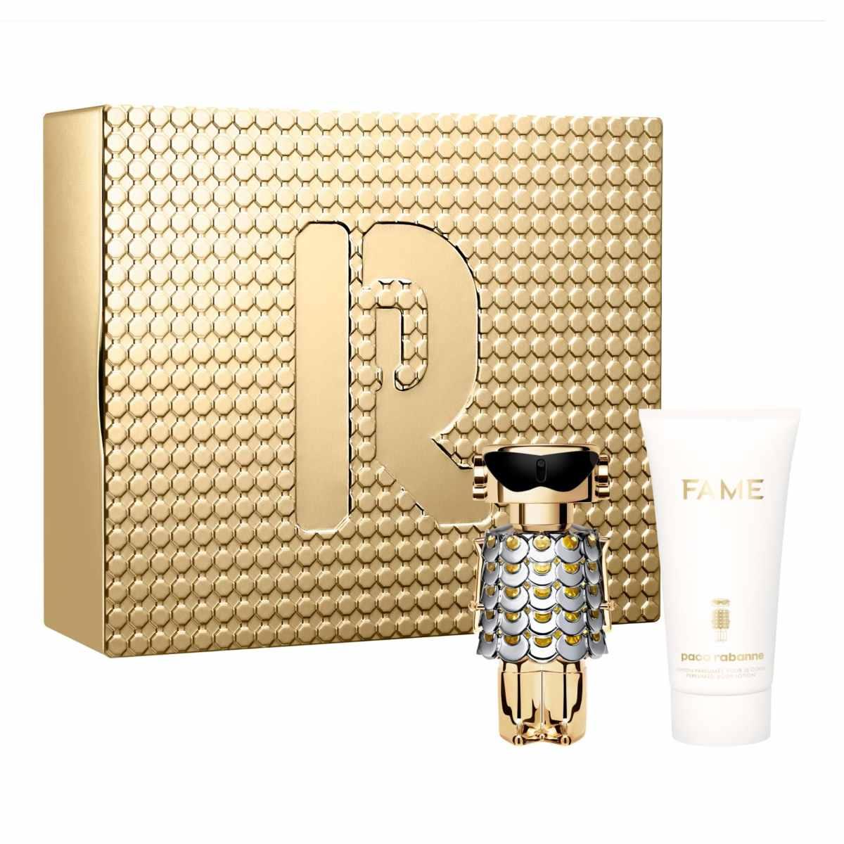 Set Paco Rabanne: Fame, Eau De Parfum, For Women, 50 ml + Fame, Hydrating, Body Lotion, 75 ml - Feel You