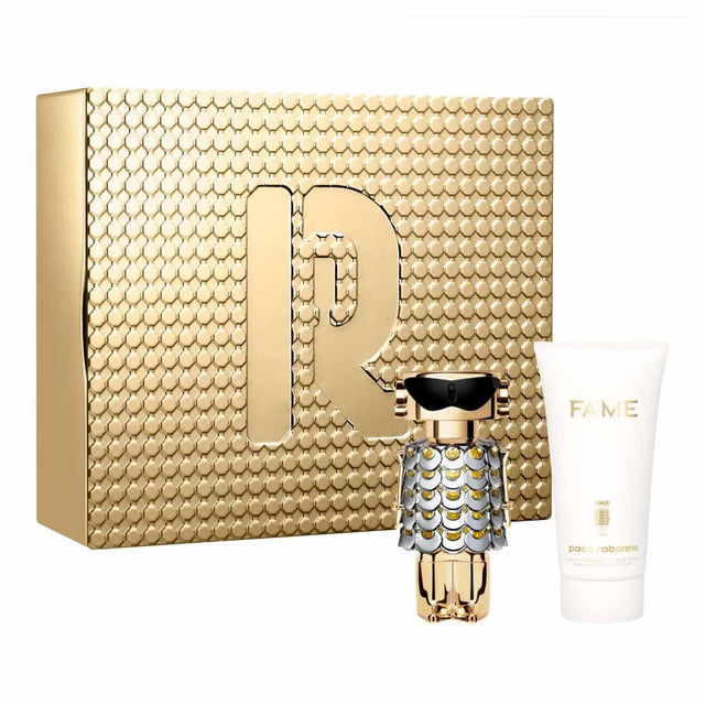 Set Paco Rabanne: Fame, Eau De Parfum, For Women, 50 ml + Fame, Hydrating, Body Lotion, 75 ml - Feel You