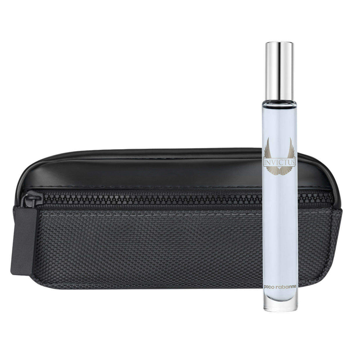 Set Paco Rabanne: Invictus, Eau De Toilette, For Men, 10 ml *Miniature + Invictus, Travel, Pouch, Black - Feel You