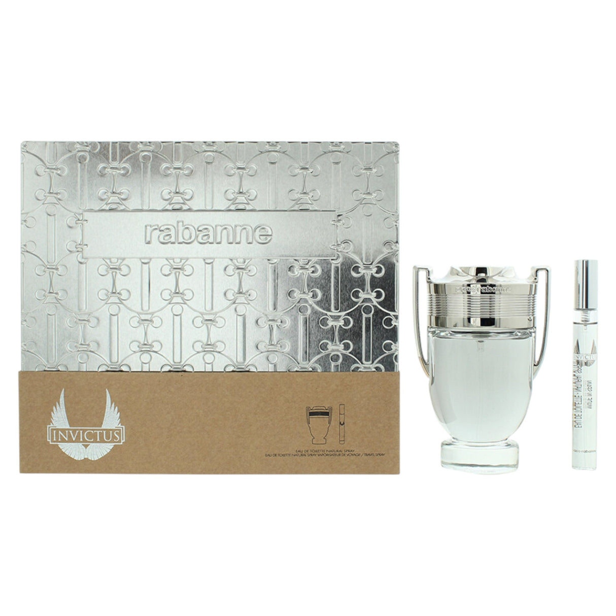 Set Paco Rabanne: Invictus, Eau De Toilette, For Men, 100 ml + Invictus, Eau De Toilette, For Men, 10 ml *Miniature - Feel You