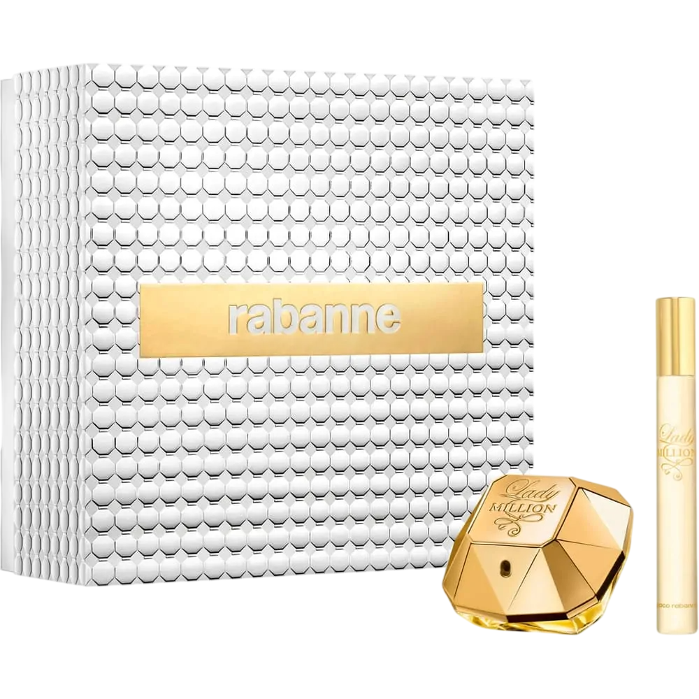 Set Paco Rabanne: Lady Million, Eau De Parfum, For Women, 50 ml + Lady Million, Eau De Parfum, For Women, 10 ml - Feel You