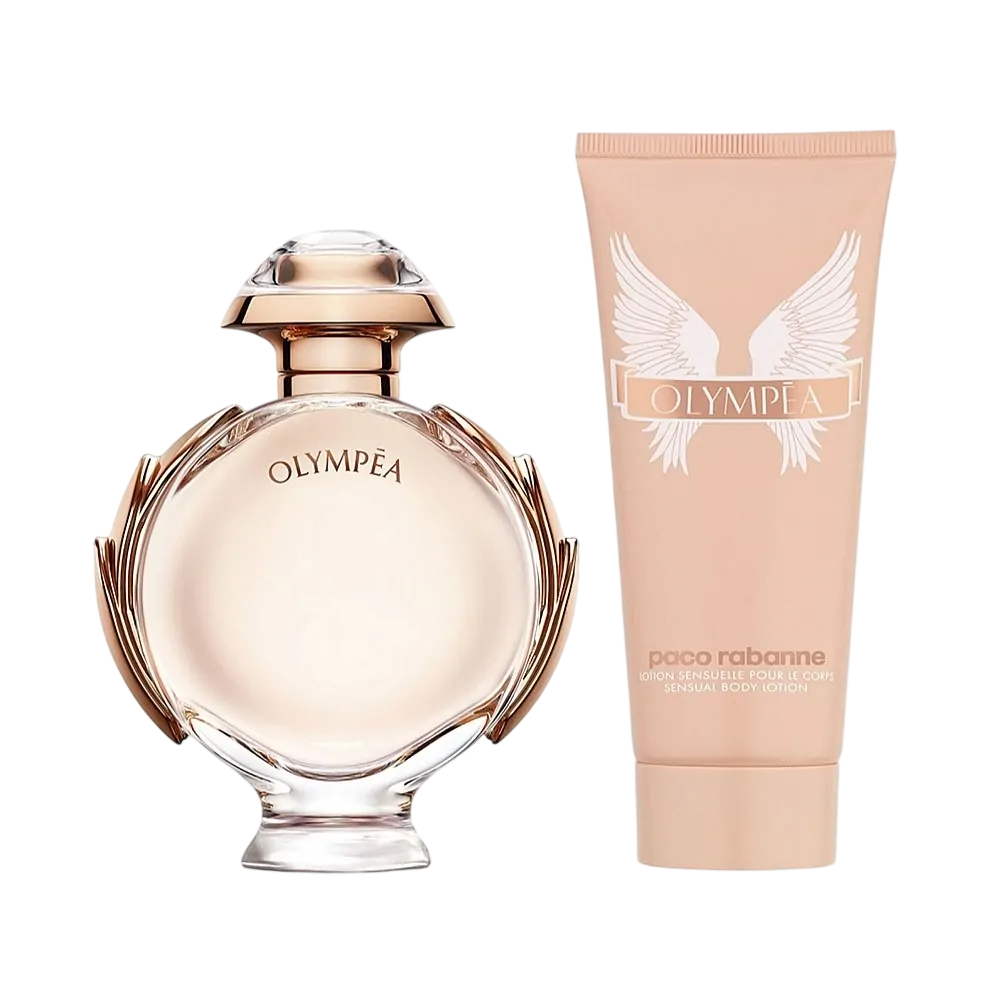 Set Paco Rabanne: Olympea, Eau De Parfum, For Women, 50 ml + Olympea, Body Lotion, 100 ml - Feel You