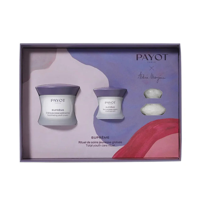 Set Payot: Supreme Sublimating, Anti-Aging, Day, Cream, For Face, 50 ml + Supreme Jeunesse Le Regard, Hydrating, Eye Cream, 15 ml + Gua Sha, White, Lifting, Face Massage Stone - Feel You