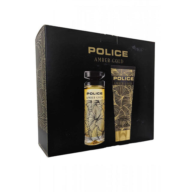 Set Police: Amber Gold, Eau De Toilette, For Women, 100 ml + Amber Gold, Hydrating, Body Lotion, 125 ml - Feel You