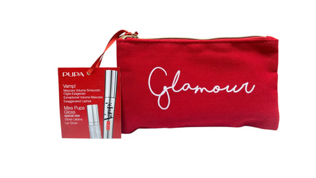Set Pupa: Vamp! Definition, Paraben-Free, Waterproof, Lash Defining, Mascara, 001, Extra Black, 9 ml + Pupa, Lip Gloss, 1.5 ml *Miniature - Feel You