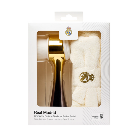 Set Real Madrid: Real Madrid, Facial Cleansing Brush + Real Madrid, Hair Band, White - Feel You