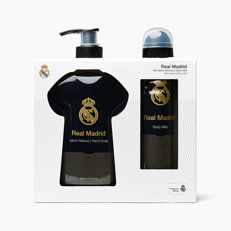 Set Real Madrid: Real Madrid, Liquid Soap, For Hands, 400 ml + Real Madrid, Scented Spray, For Men, 180 ml - Feel You