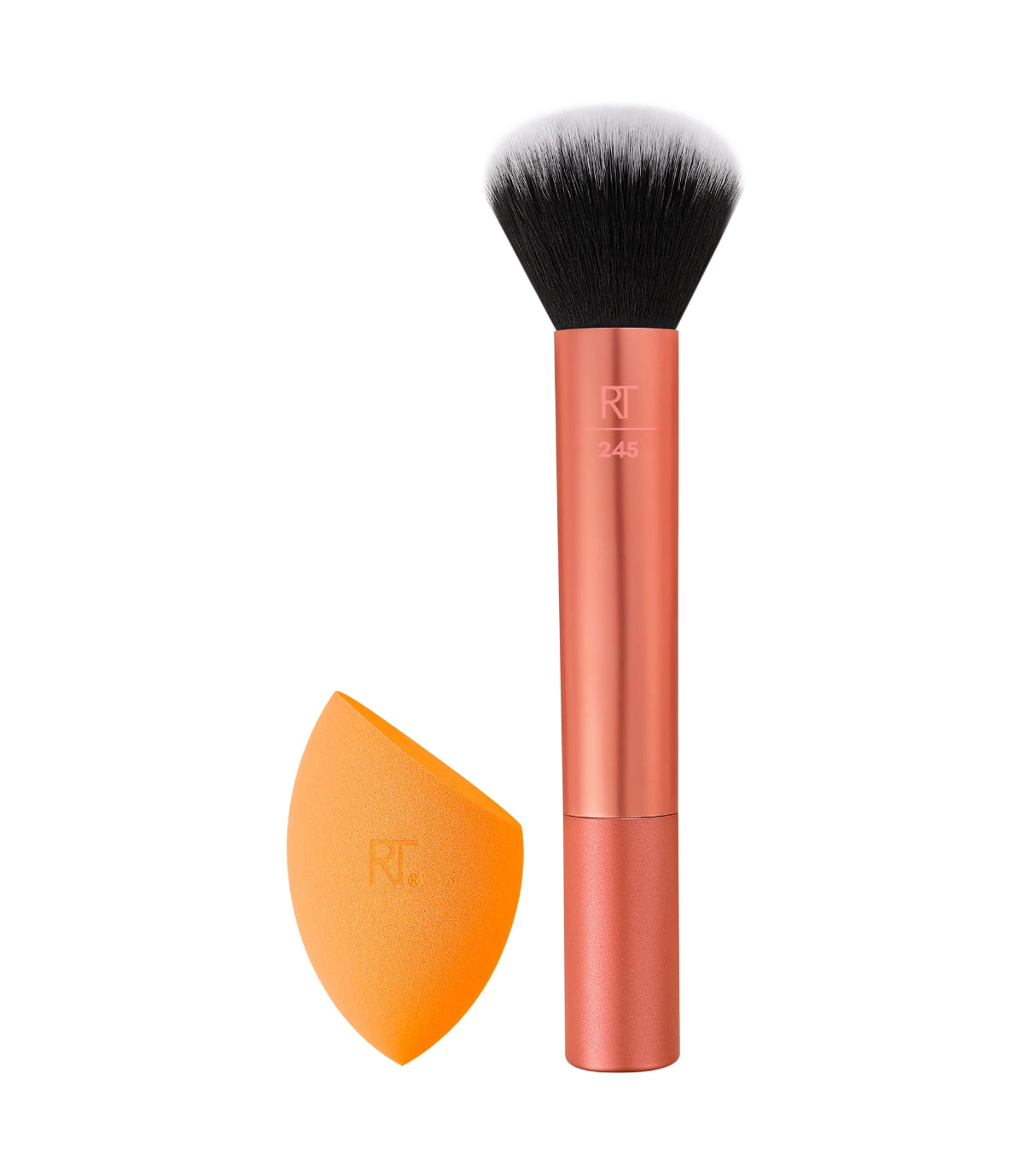 Set Real Techniques: Real Techniques, Blending, Foundation Brush, Rt 245 + Miracle, Makeup Sponge, Orange - Feel You
