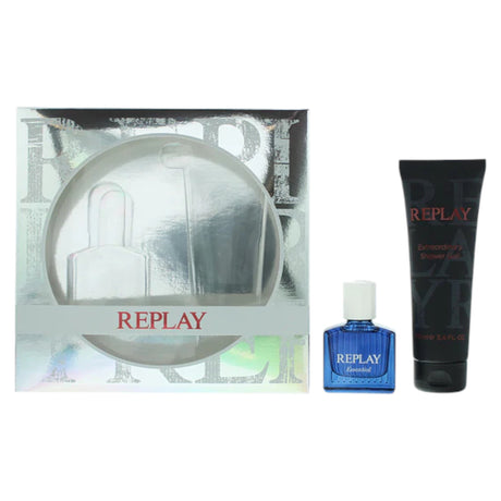 Set Replay: Essential, Eau De Toilette, For Men, 30 ml + Essential, Hydrating, Shower Gel, All Skin Types, 100 ml - Feel You