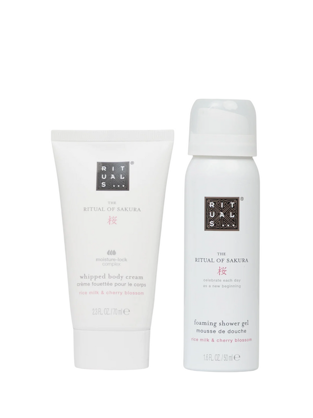 Set Rituals: The Ritual Of Sakura, Shower Mousse, 50 ml + The Ritual Of Sakura, Hydrating, Body Cream, 70 ml - Feel You