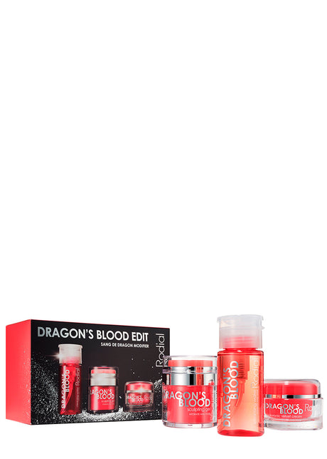 Set Rodial: Dragon's Blood, Intense Hydration, Cream, For Face, 50 ml + Dragon's Blood, Sculpting, Gel, For Face, 50 ml + Dragon's Blood, Purifying, Micellar Water, For All Skin Types, 100 ml - Feel You