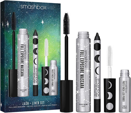 Set Smashbox: Photo Finish, Eyelash Primer, 4 ml + Always On, Gel Pencil Eyeliner, Brewed, 1.2 g + Full Exposure, Waterproof, Volumizing, Mascara, Black, 9.56 ml - Feel You