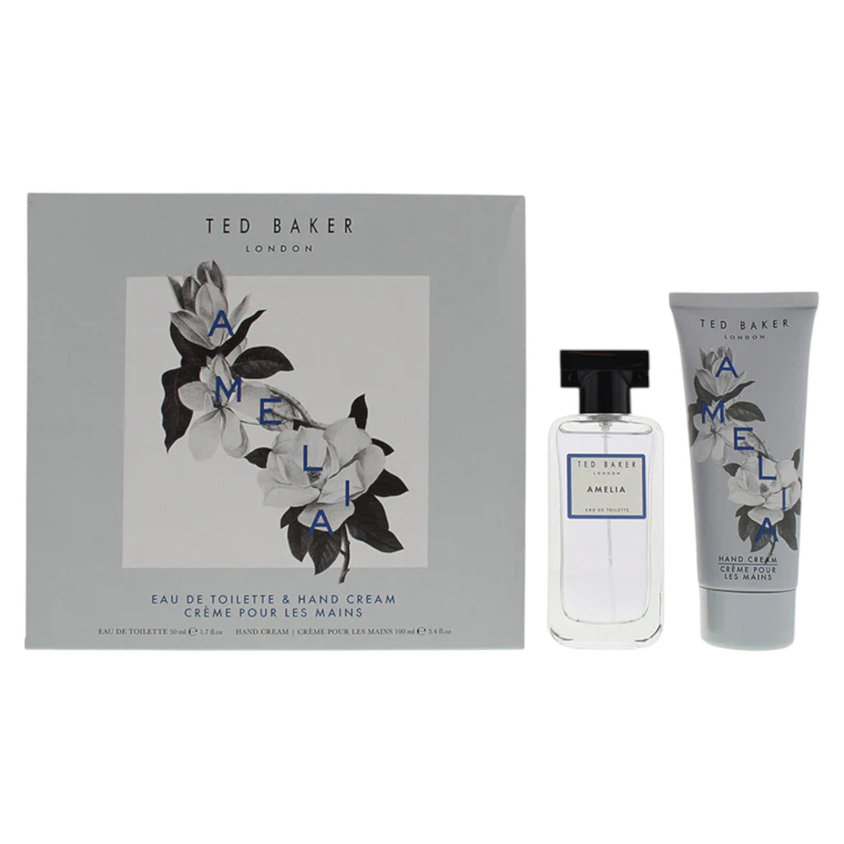 Set Ted Baker: Amelia, Eau De Toilette, For Women, 50 ml + Amelia, Hydrating, Hand Cream, 100 ml - Feel You