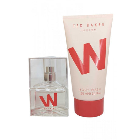 Set Ted Baker: W, Eau De Toilette, For Women, 30 ml + W, Cleansing, Shower Gel, All Over Body, All Skin Types, 150 ml - Feel You
