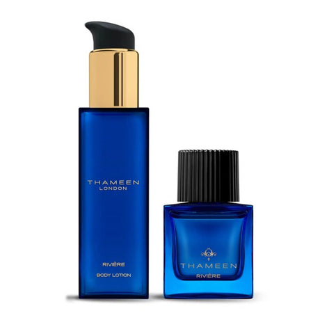 Set Thameen London: Riviere, Extrait De Parfum, Unisex, 50 ml + Riviere, Body Lotion, Body, 100 ml - Feel You
