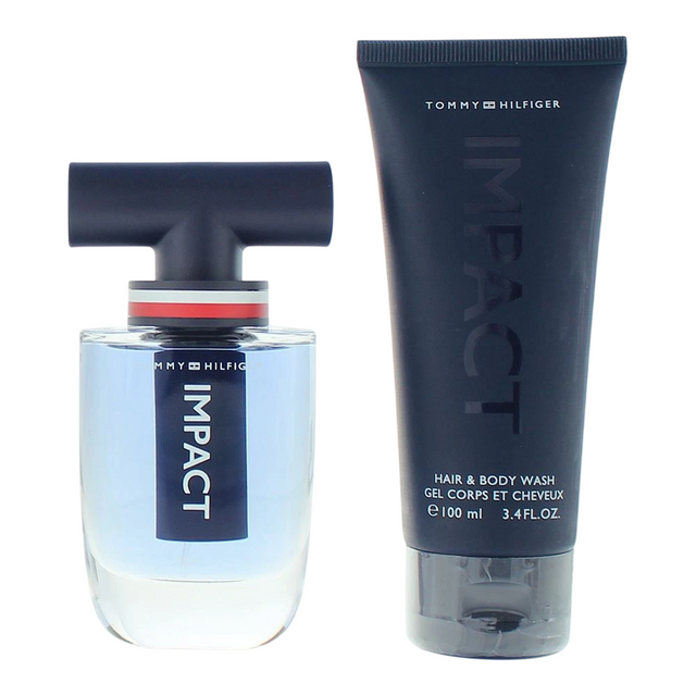 Set Tommy Hilfiger: Impact, Eau De Toilette, For Men, 50 ml + Impact, Shower Gel, Body, 100 ml - Feel You